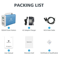 BLUETTI PowerOak EB240 Portable Power Station | 1000W 2400Wh