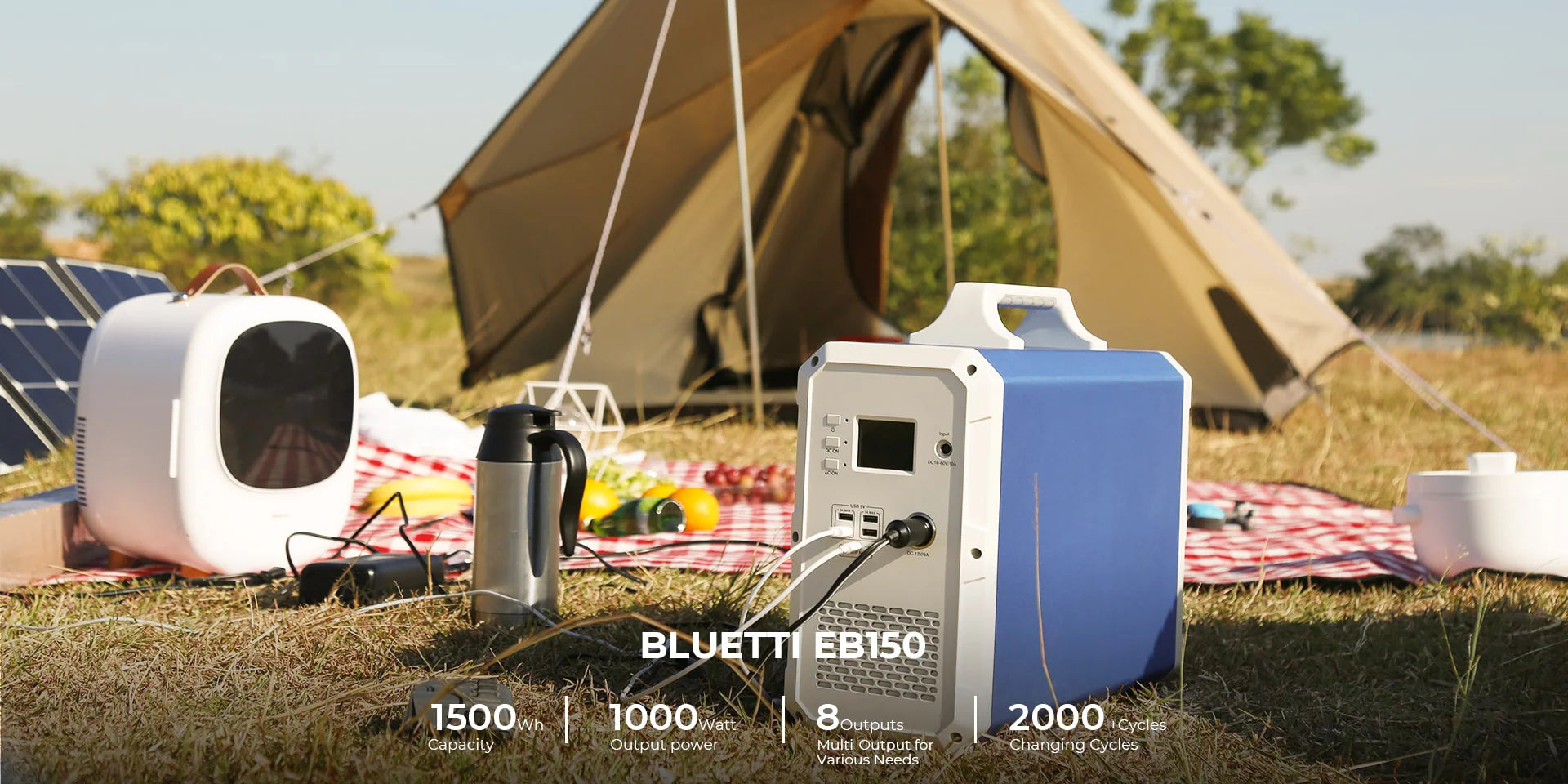 BLUETTI EB150 1500Wh Generador Solar y Estacion de Energia Portatil co –  Humacao Power Solutions